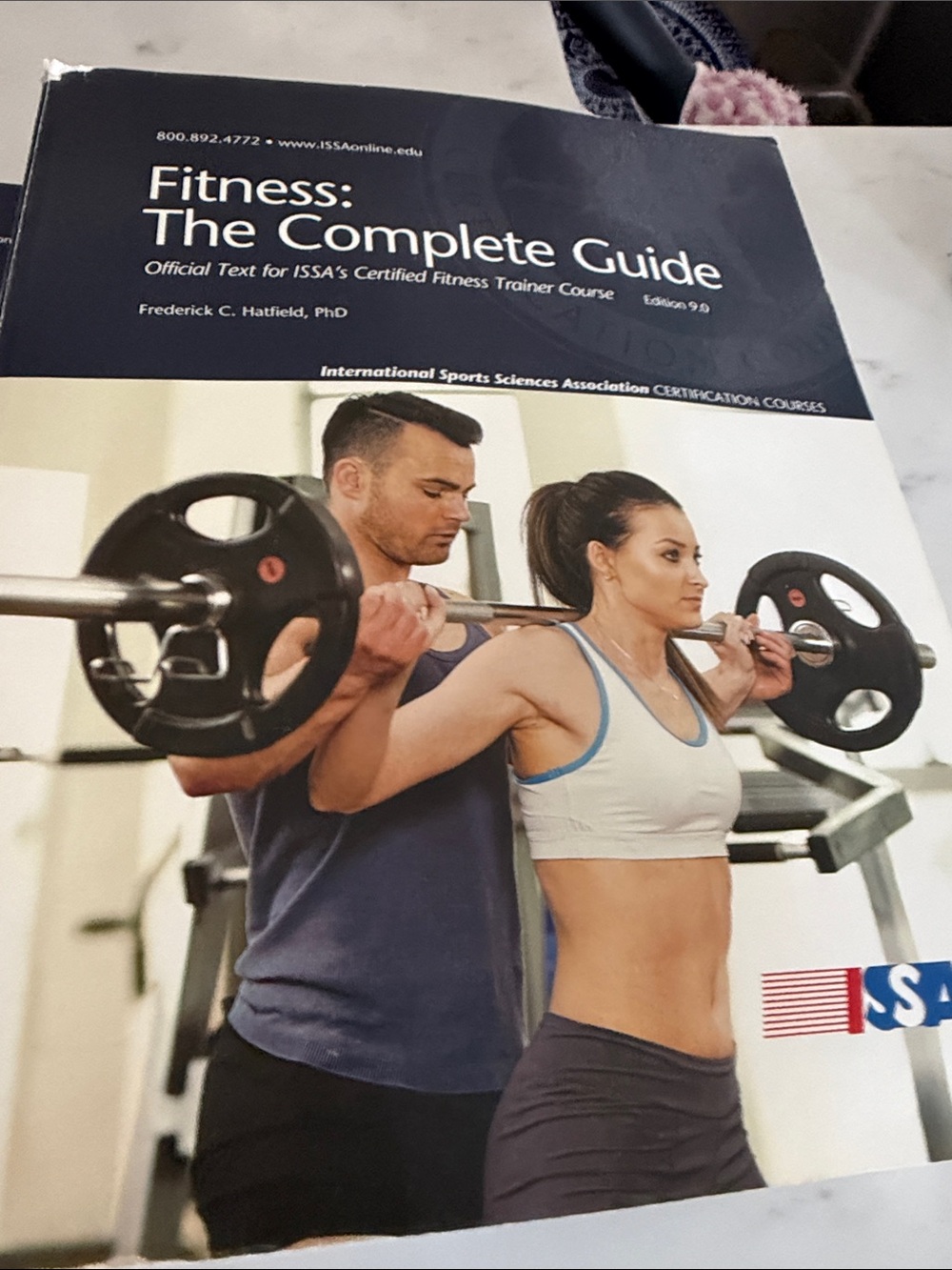 Fitness: The Complete Guide Hardcover Notebook - White/Blue Cover